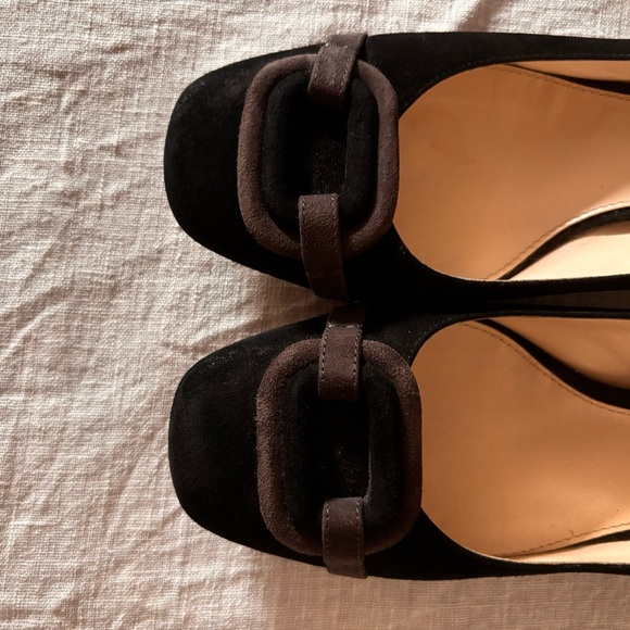 Max Mara black suede pumps, size 38.5. - Picture 3 of 5